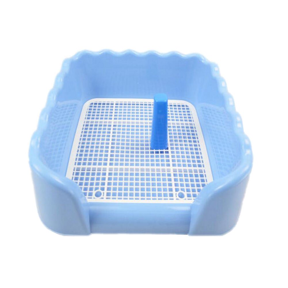Dog Toilet Puppy Dog Pet Potty Patch Training Pad Pet Supplies 43 X 43 CM Blue