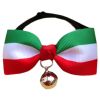England Style Pet Collar Tie Adjustable Bowknot Cat Dog Collars with Bell-A10