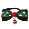 England Style Pet Collar Tie Adjustable Bowknot Cat Dog Collars with Bell-A17