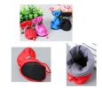 [Black] A Set of 4 Pet Shoes Pet Dog Cat Tiny Shoes, Waterproof