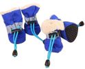 A Set of 4 Pet Shoes Pet Dog Cat Tiny Shoes for Winter #02