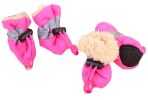 A Set of 4 Pet Shoes Pet Dog Cat Tiny Shoes for Winter #03