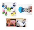 A Set of 4 Pet Shoes Puppy Cat Pet Socks for Summer [E]
