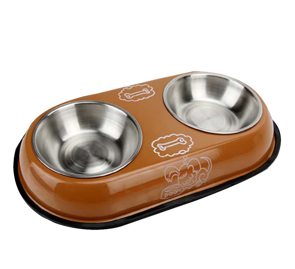 Pet Feeding Supplies Cat or Dog Food Bowl Stainless Steel [A]