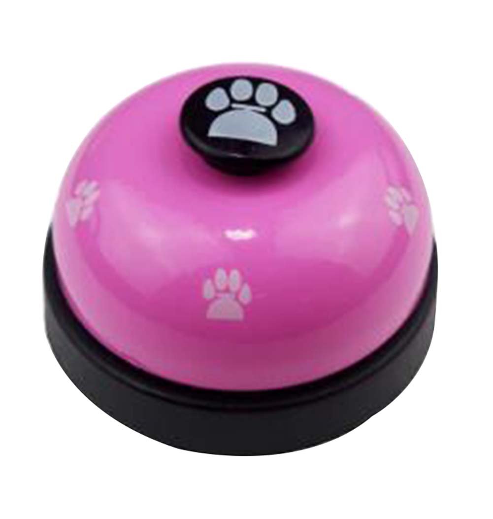 Set of 2 Pet Training Bells Cat Dog Footprints Bells Interactive Toys [A]