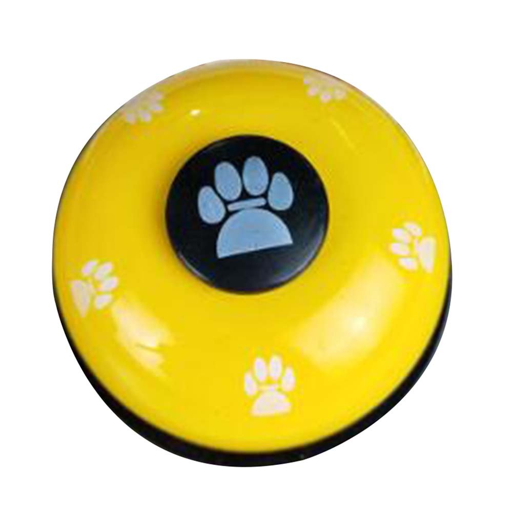 Set of 2 Pet Training Bells Cat Dog Footprints Bells Interactive Toys [J]