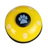 Set of 2 Pet Training Bells Cat Dog Footprints Bells Interactive Toys [J]