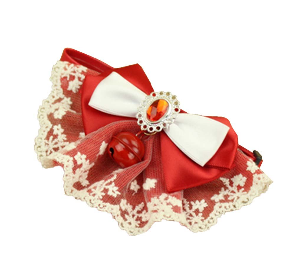 Pet Necklace Pet Cat And Dog Bell Bow Tie Accessories [Bell-10]