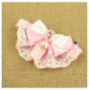 Pet Necklace Pet Cat And Dog Bell Bow Tie Accessories [Pearl Style-7]