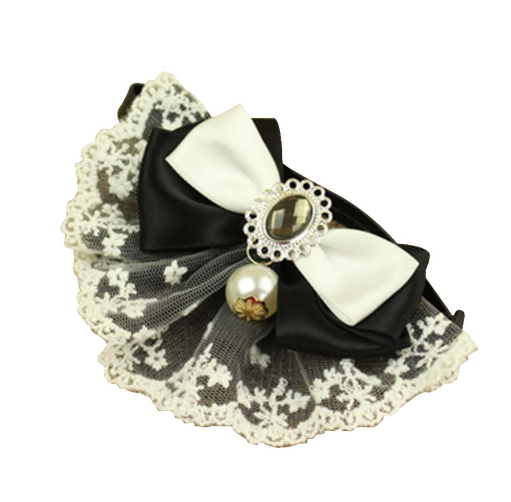Pet Necklace Pet Cat And Dog Bell Bow Tie Accessories [Pearl Style-10]