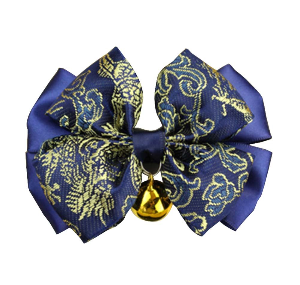 Chinese Style Auspicious Pet Bow Tie Dog Accessories Cat Bow Necklace [D]