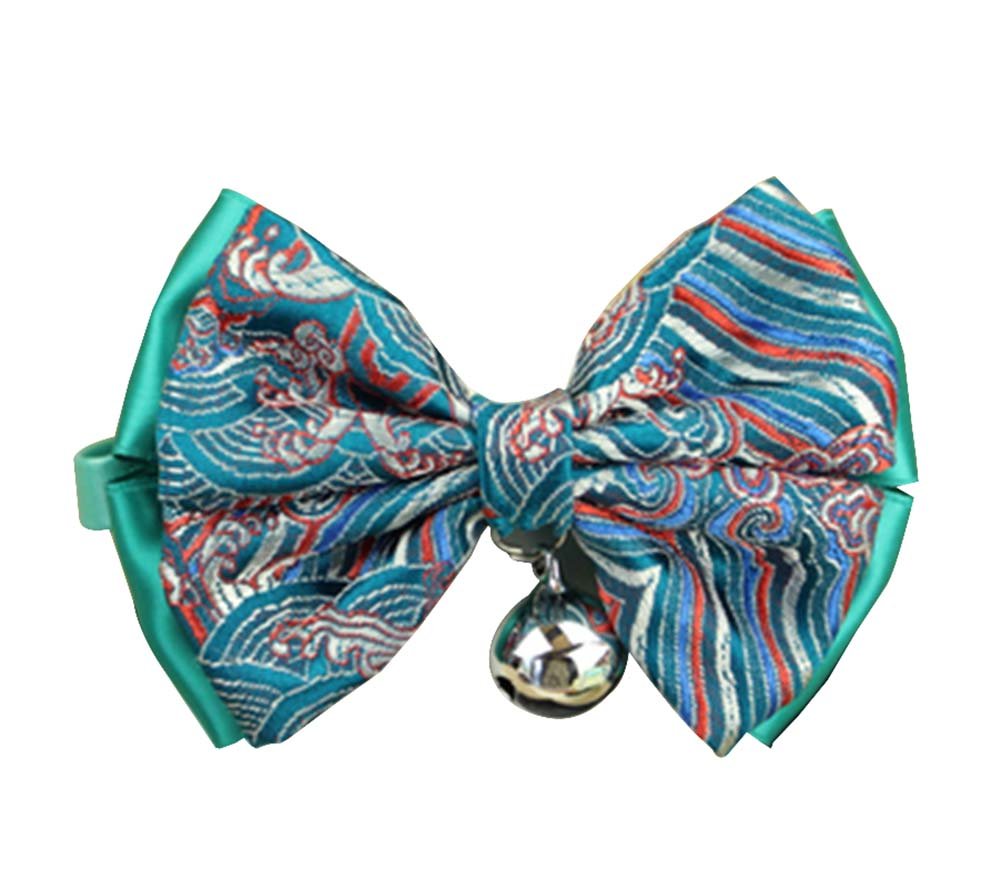 Chinese Style Auspicious Pet Bow Tie Dog Accessories Cat Bow Necklace [F]