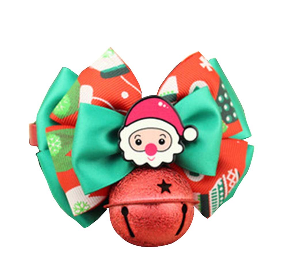 Christmas Pet Jewelry Dog Bow Tie Cat Decorative Collar Bell Bow