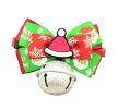 Christmas Pet Jewelry Dog Bow Tie Cat Decorative Collar Bell Bow [C]