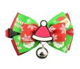 Christmas Pet Jewelry Dog Bow Tie Cat Decorative Collar Bell Bow [C-1]