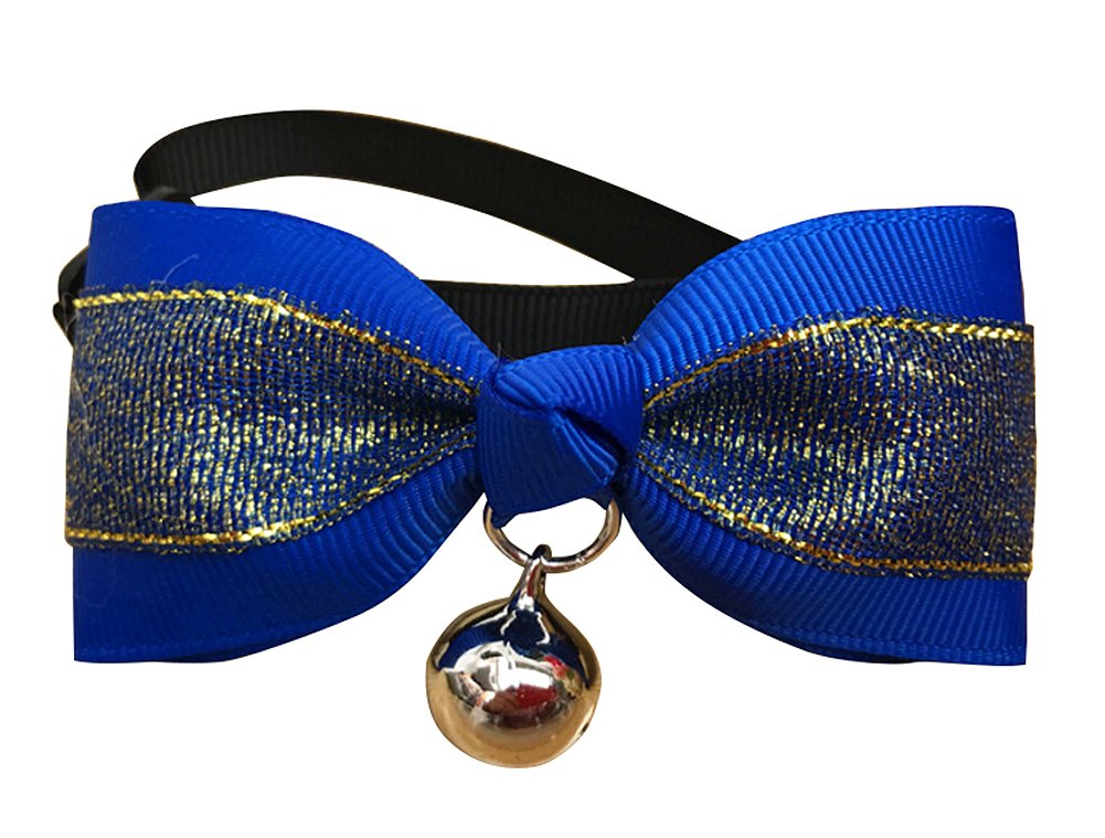 Set of 2 Pet Jewelry Puppies Cat Bow Tie Decorative Bell Bow-Knot [E]