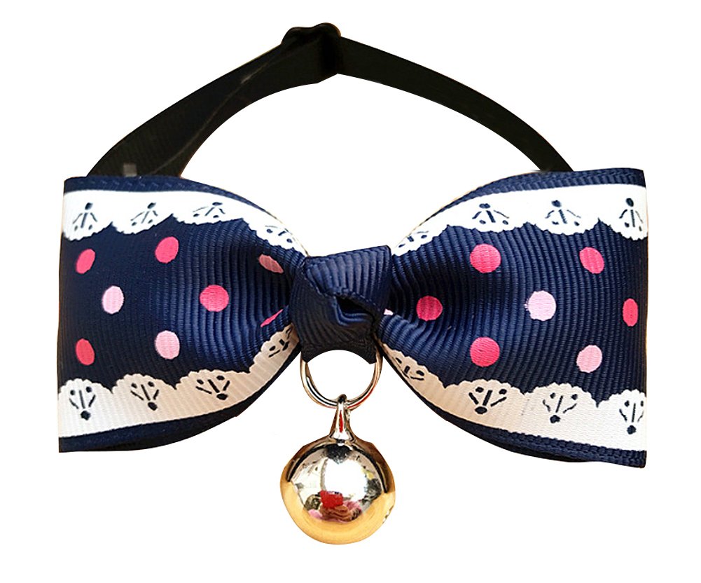 Set of 2 Pet Jewelry Puppies Cat Bow Tie Decorative Bell Bow-Knot [H]