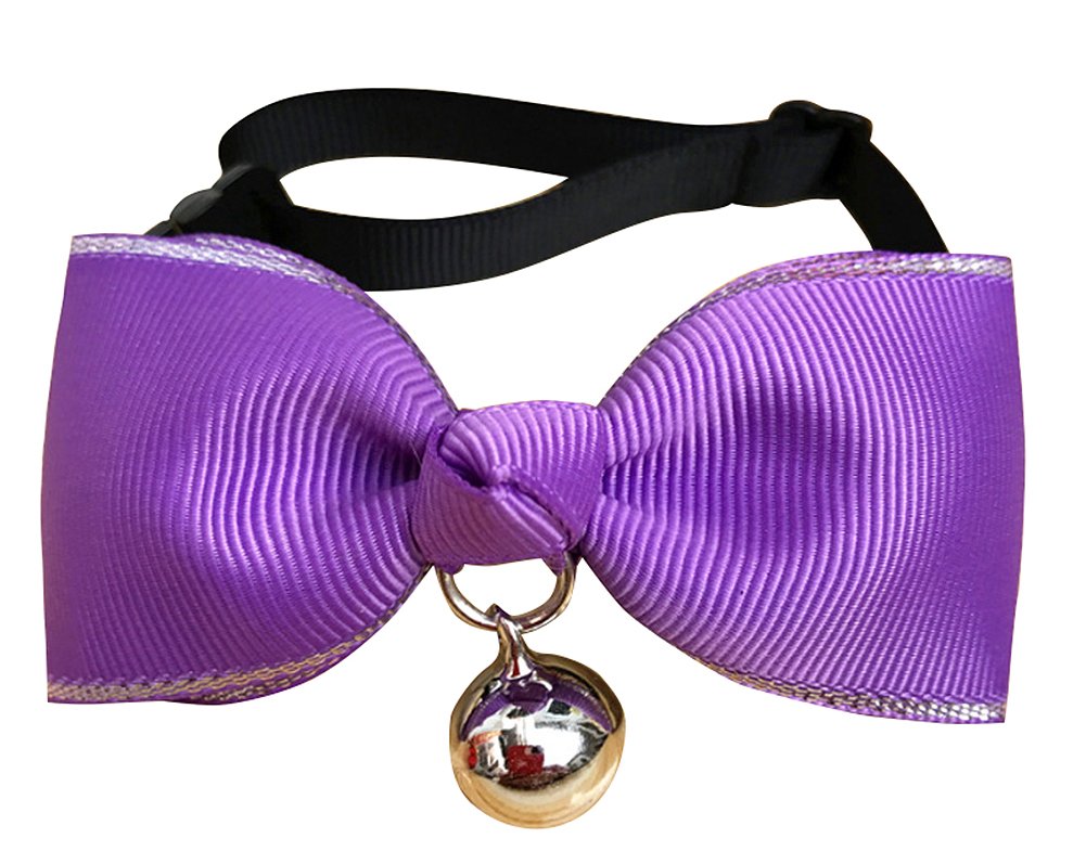 Set of 2 Pet Jewelry Puppies Cat Bow Tie Decorative Bell Bow-Knot #02