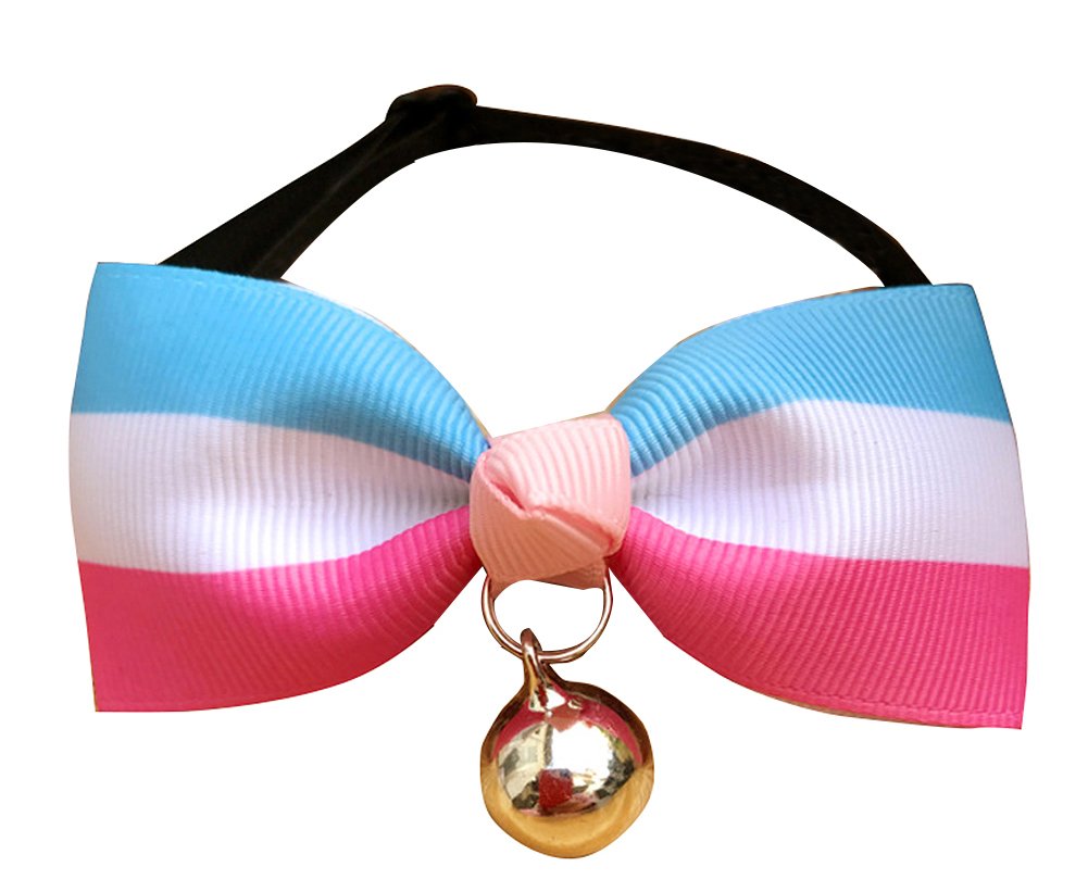 Set of 2 Pet Jewelry Puppies Cat Bow Tie Decorative Bell Bow-Knot #05