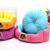 Stylish Pet Bed Pet House Detachable Doghouse Kennel for Small Pets Blue+Brown