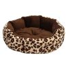 Stylish Pet Bed Pet House Detachable Doghouse Kennel for Small Pets Leopard