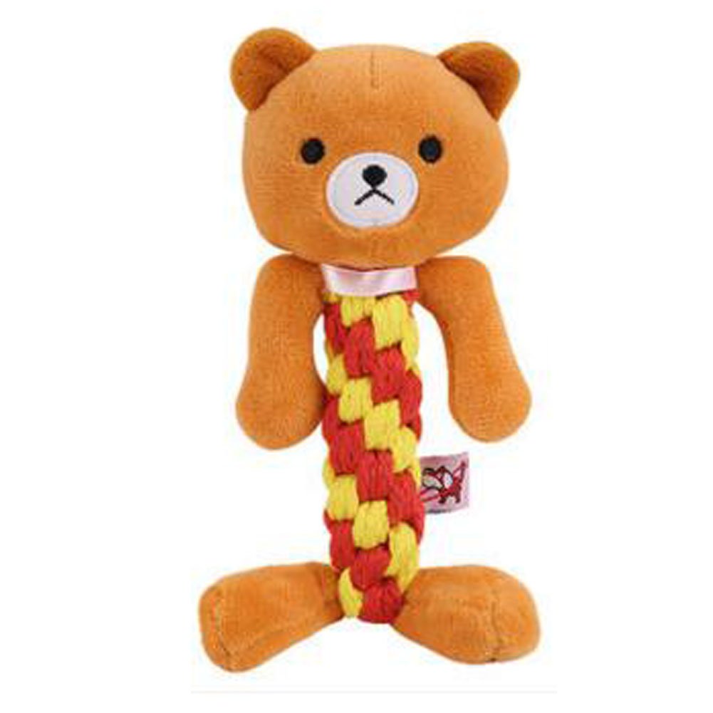 Durable Dog Toys Pet Toys Various Random Colors Ropes Toys Grind Teeth Training Ropes, #B8