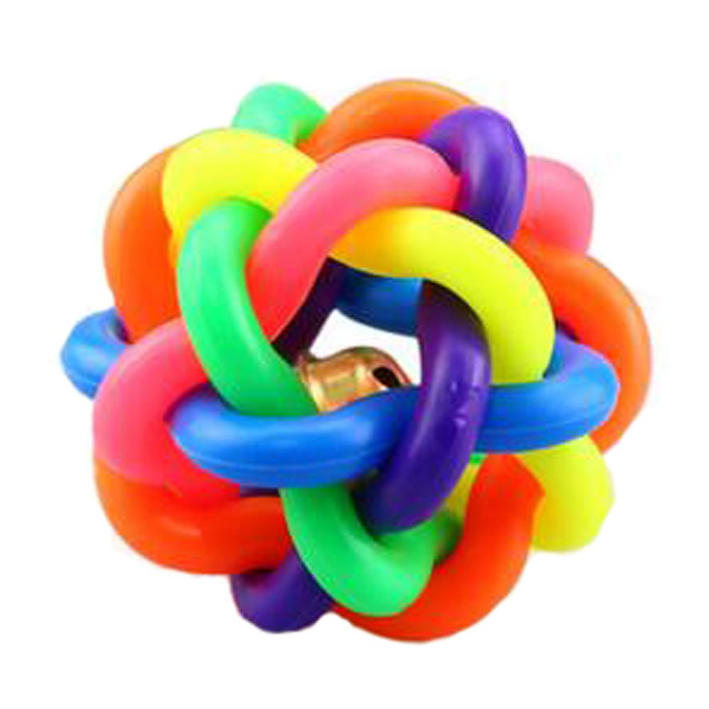 Durable Dog Toys Pet Toys Various Random Colors Cat Toys Balls Grind Teeth Training, Colorful S