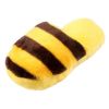 Durable Dog Toys Pet Toys Various Stripe Colors Toys Grind Teeth Training Slippers, Yellow Brown