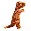 Durable Dog Toys Pet Toys Various Colors Grind Teeth Training Dinosaur Toy, Orange