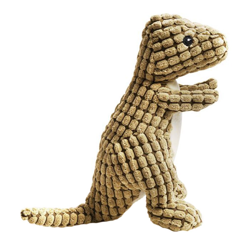 Durable Dog Toys Pet Toys Various Colors Grind Teeth Training Dinosaur Toy, Light Brown