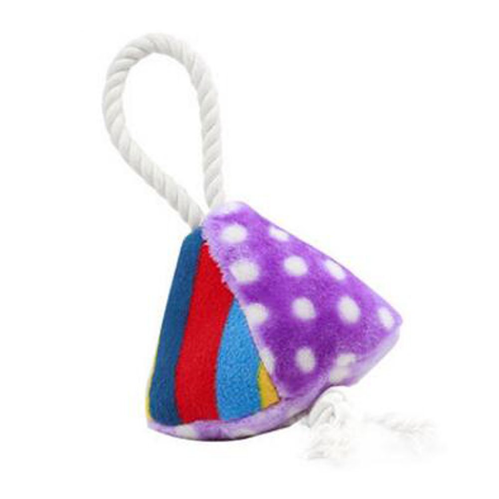 Durable Dog Toys Pet Toys Various Random Colors Plush Toys Grind Teeth Training, Sugar Triangle