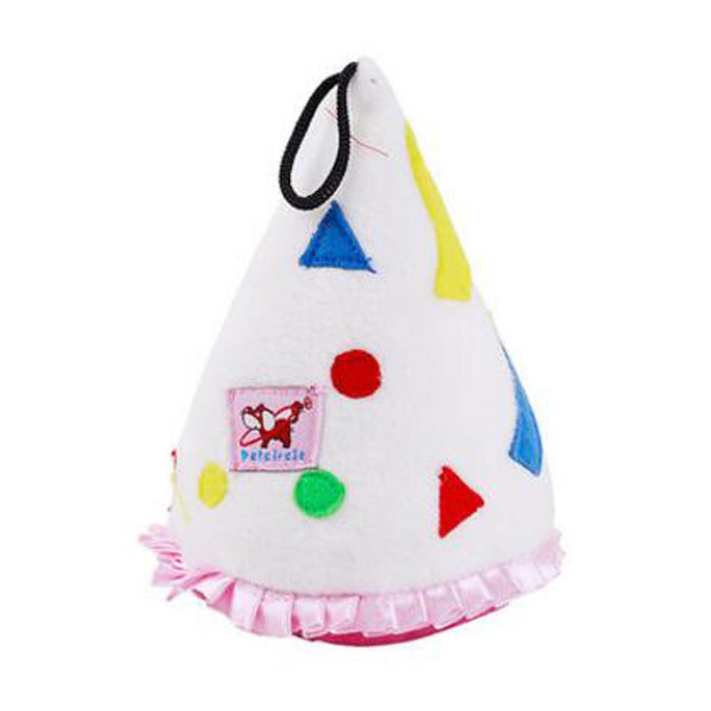 Durable Dog Toys Pet Toys Various Random Colors Plush Toys Grind Teeth Training, Birthday Hat