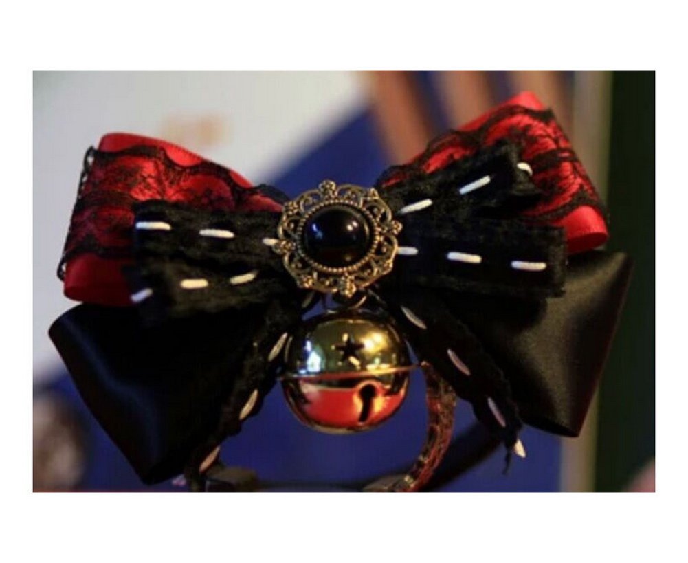 Pet Accessories Bow - Cats and Dogs Tie Bells-Black