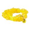 Lace Trimming with Little Bell Collar for Cat YELLOW(Fit 17~28cm Neck)