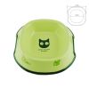 5-Inch Lovely Environmental protection Ceramic Cat Food Bowl ,GREEN (17*13.5cm)