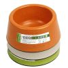 650ML Bamboo Fiber Cat Food Bowl,Non-toxic Tasteless Pet Bowl,ORANGE (15*7.5cm)