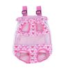 Cute Portable Front Backpack Carrier Bag For Pets PINK B (Suitable for 2.5-4kg)
