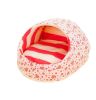 Egg-Shaped Cute Pet Kennel Doghouse Cat house for Kitten & Puppy(H25*W37, PINK)