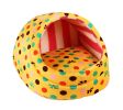 Yellow Polka Dot Puppy Bed Small Egg-Shaped Cat & Dog House