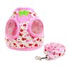Cartoon Fruit Strawberry Pattern Dogs Leash Pet harness Supplies, M Size