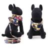 Vest Style Blue Bear Pattern Dogs Harness Supplies Pets Leash Collar, L Size
