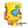 Accessories for Puppy Leash Collar Dogs Harness Supplies (Yellow Heart, M Size)