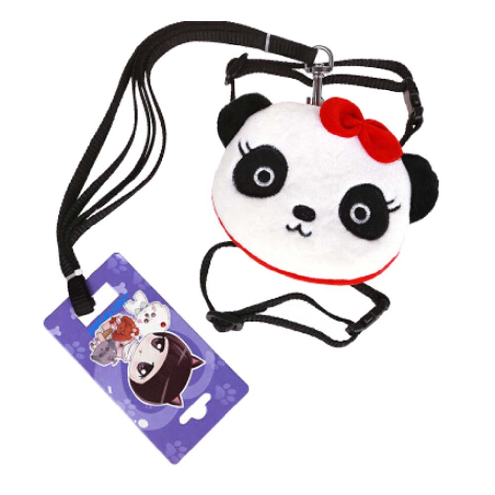 Backpack Style Cute Panda Pattern Pets Leash Collar and Harness Supplies M