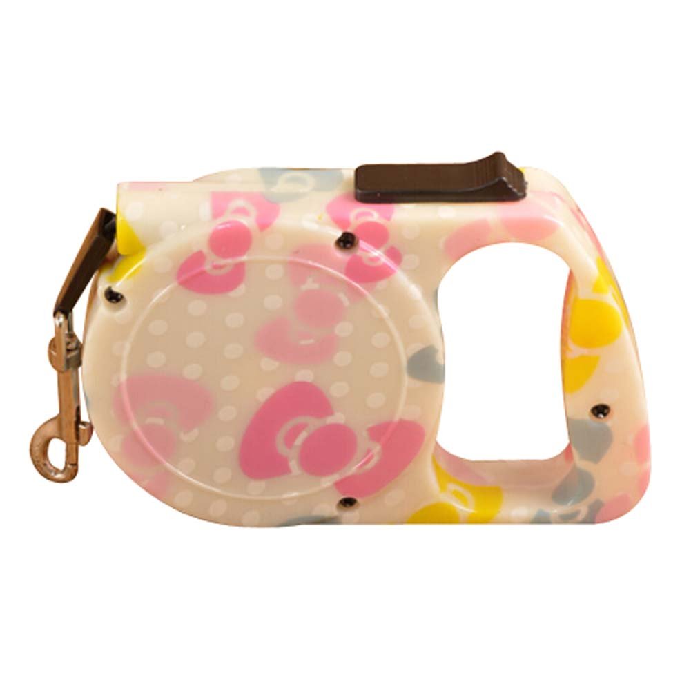 Potable Universal Pets Leash Collar Puppy Harness Supplies Bow Tie Pattern 3m