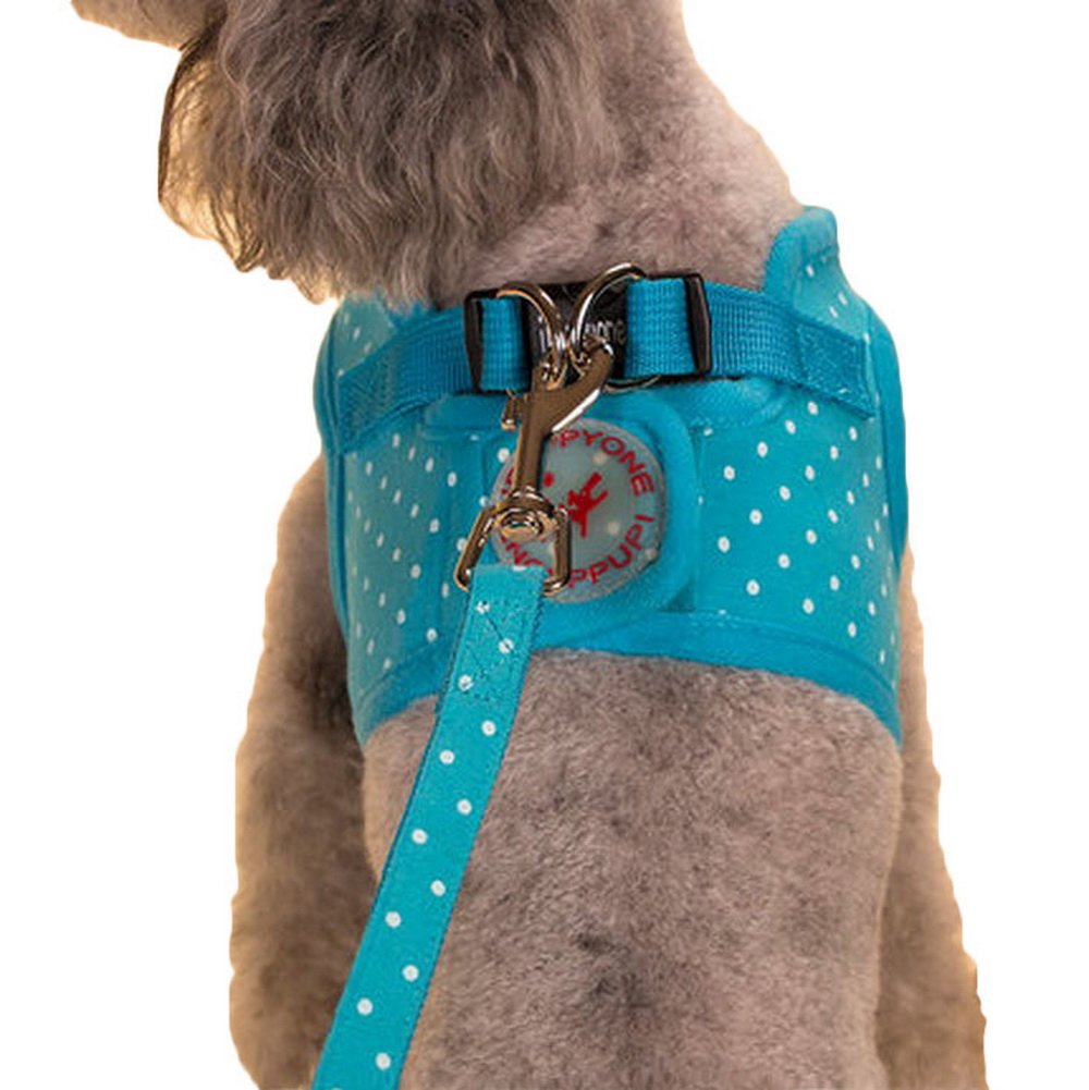 Vest Leashes - Dog Harness Leash--??L Size: Bust 46cm??Blue Dot