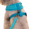 Vest Leashes - Dog Harness Leash--??L Size: Bust 46cm??Blue Dot 1