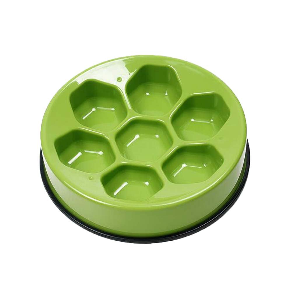 Football Shape Dog Bowl Round Pet Bowl Food Slow Feed Bowl for Dogs Cats 9.4"