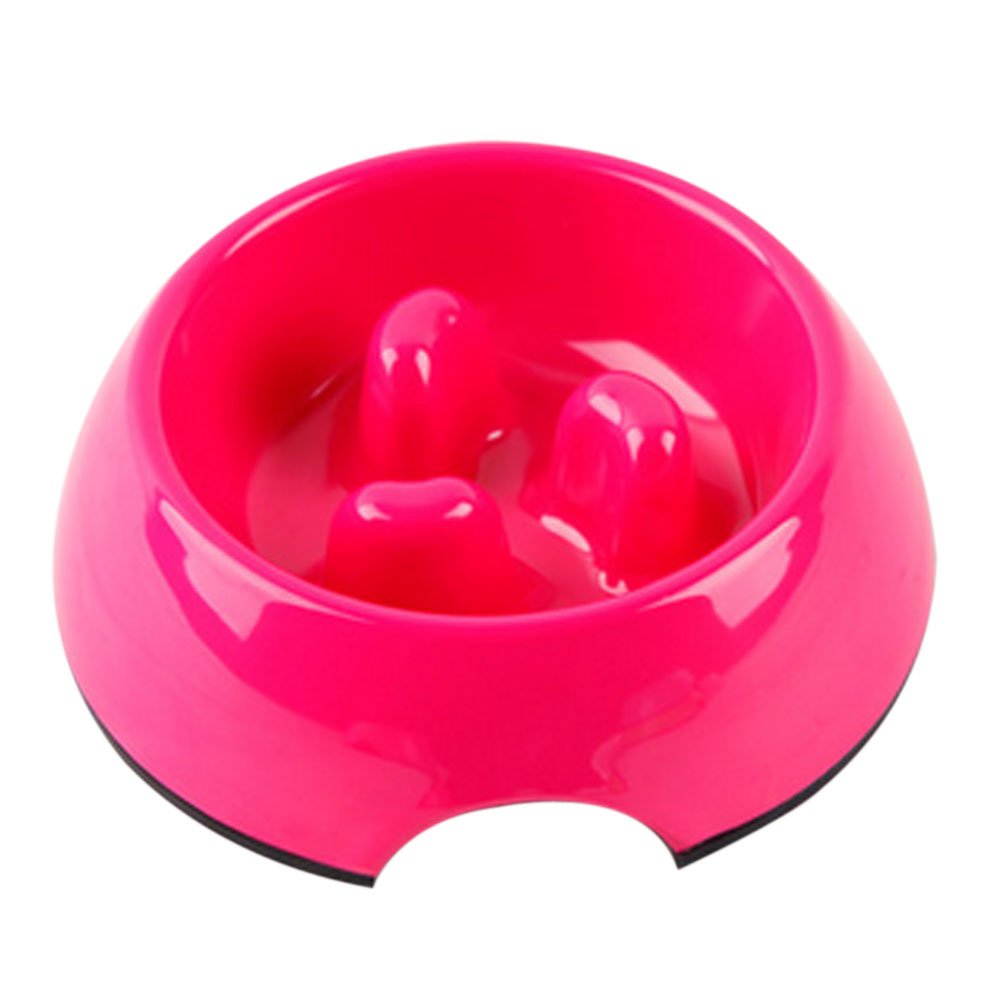 Pet Supplies Pet Bowl Dogs/Cats Bowl Slow Food Bowl Rose Red, Medium