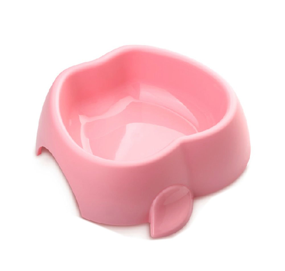 Apple Shaped Pet Bowl Dogs Bowl Pet Supplies PINK(7.5 * 2 Inches)