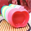Apple Shaped Pet Bowl Dogs Bowl Pet Supplies PINK(7.5 * 2 Inches)